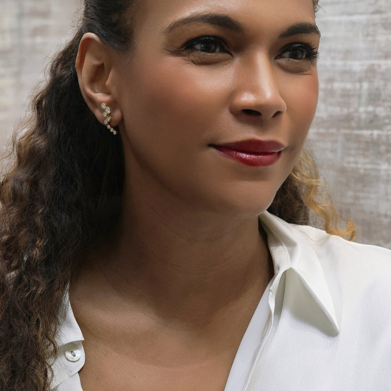 Berry's 18ct Yellow Gold Diamond Bubble Stud Earrings - Berry's Jewellers