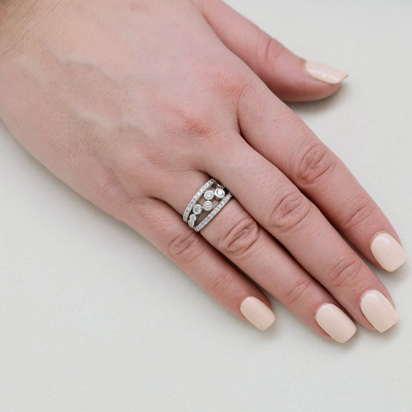 Berry's 18ct White Gold Diamond Bubble Dress Ring - Berry's Jewellers