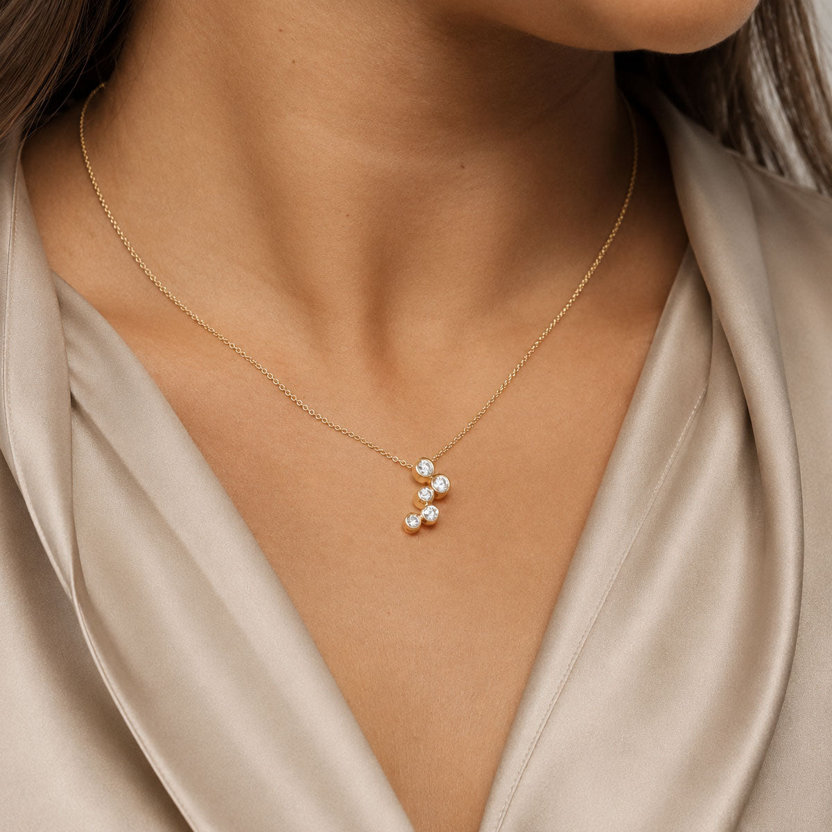 Berry's 18ct Yellow Gold Five Stone Diamond Pendant - Berry's Jewellers