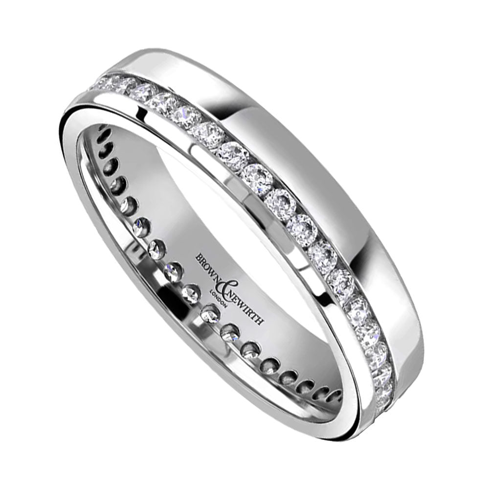 Brown & Newirth Platinum Channel Set Full Eternity Ring