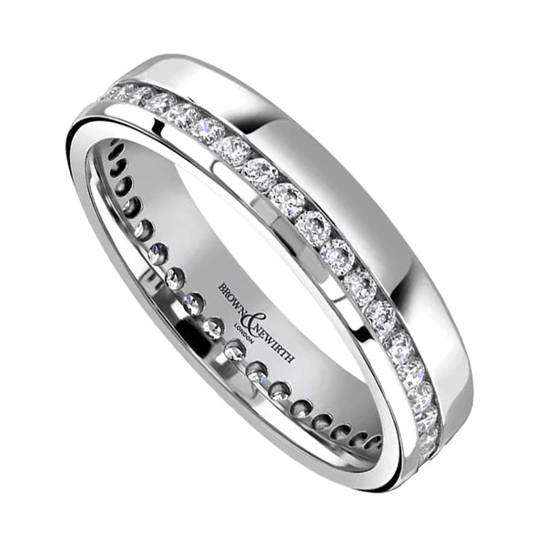 Brown & Newirth Platinum Channel Set Full Eternity Ring