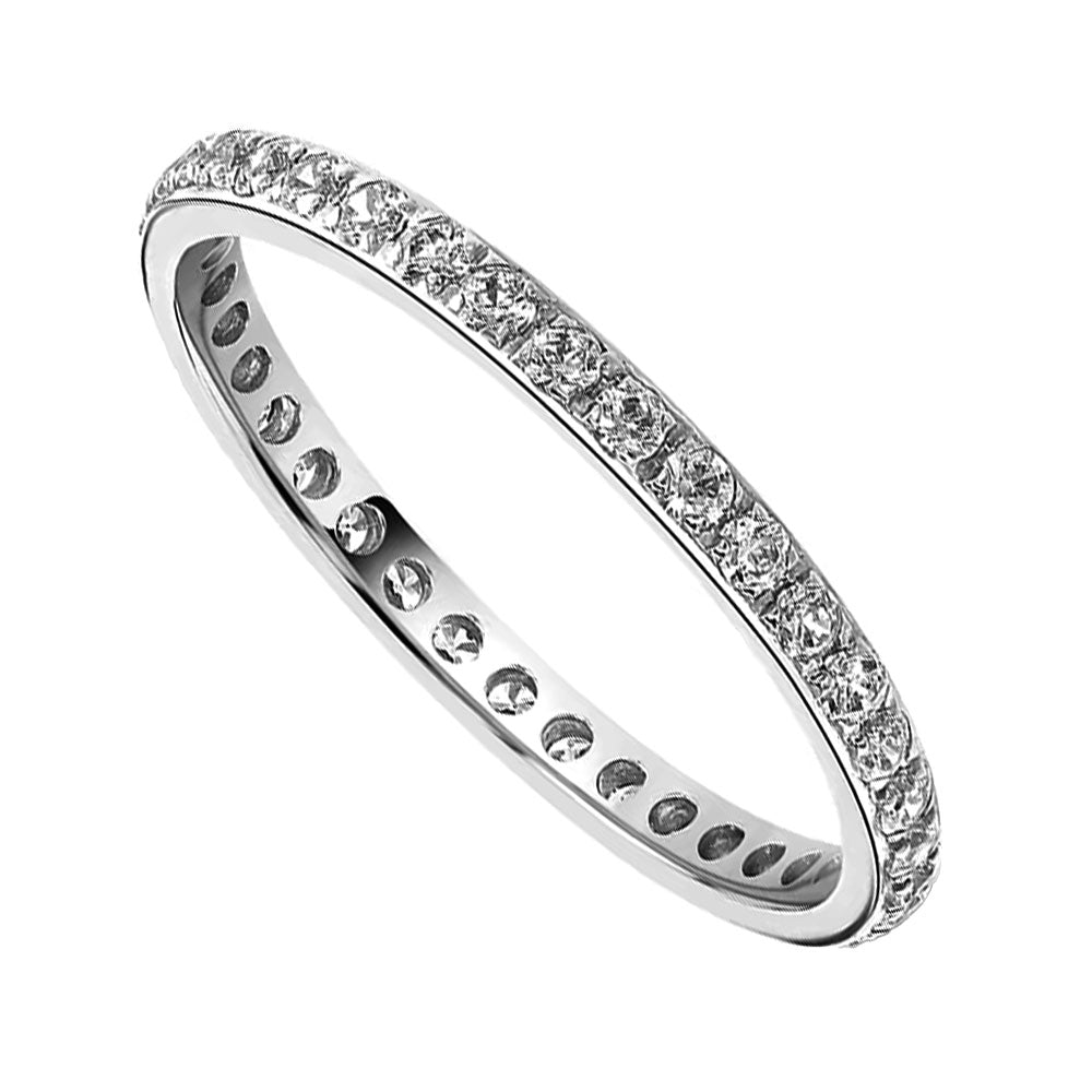 Brown & Newirth Platinum Round Brilliant Diamond Full Eternity Ring