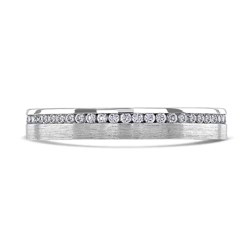 Brown & Newirth Platinum Channel Set Full Round Brilliant Diamond Eternity Ring