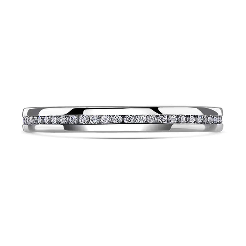 Brown & Newirth Platinum Round Brilliant Diamond Full Eternity Ring
