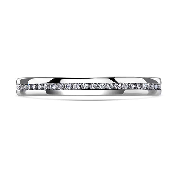 Brown & Newirth Platinum Round Brilliant Diamond Full Eternity Ring
