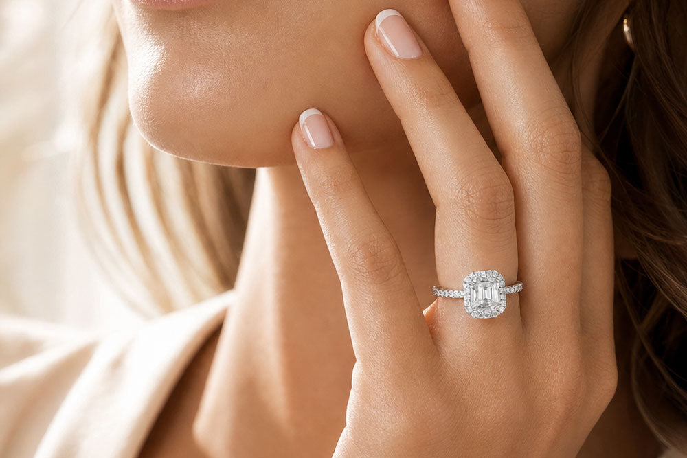 Emerald Cut Diamond Engagement Rings