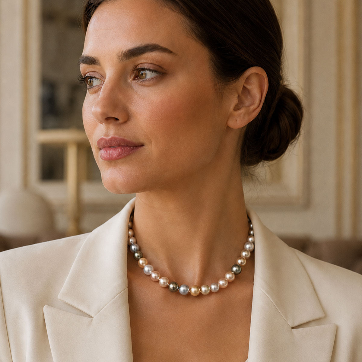Cultured South Sea Pearl & Fresh Water Pearl Necklace