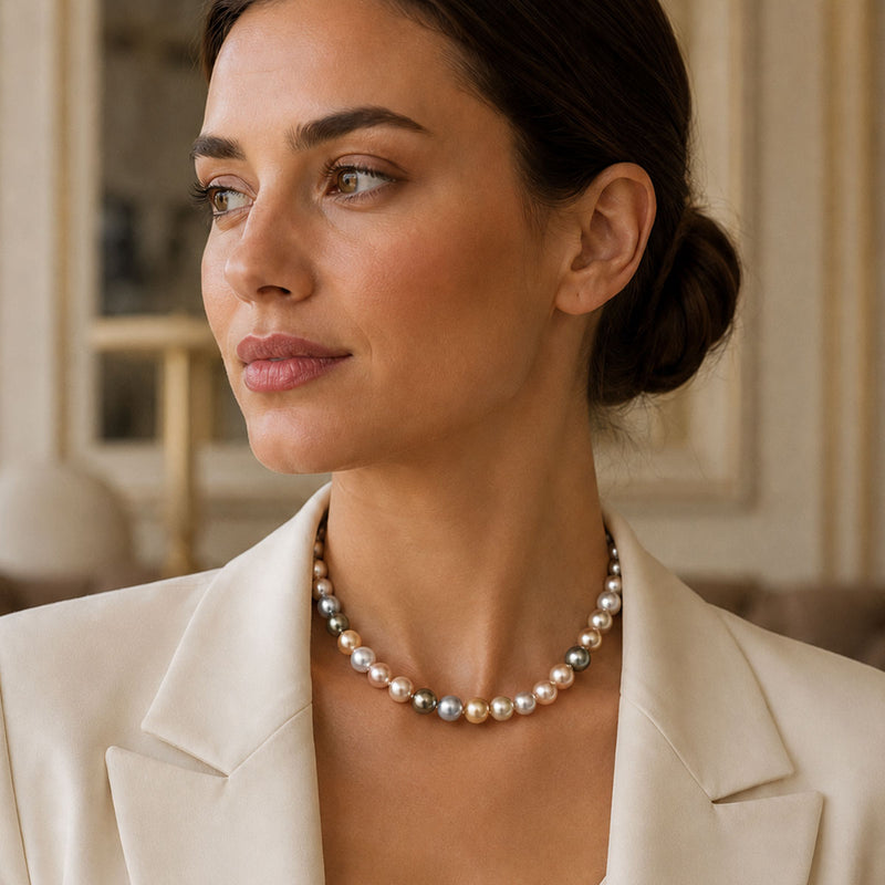 Cultured South Sea Pearl & Fresh Water Pearl Necklace