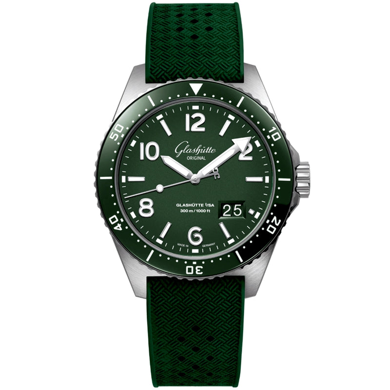 Spezialist SeaQ Panorama Date 43.2mm Reed Green Dial Automatic Watch