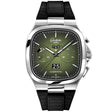 Vintage Seventies Panorama Date 40mm Green Dial Strap Watch