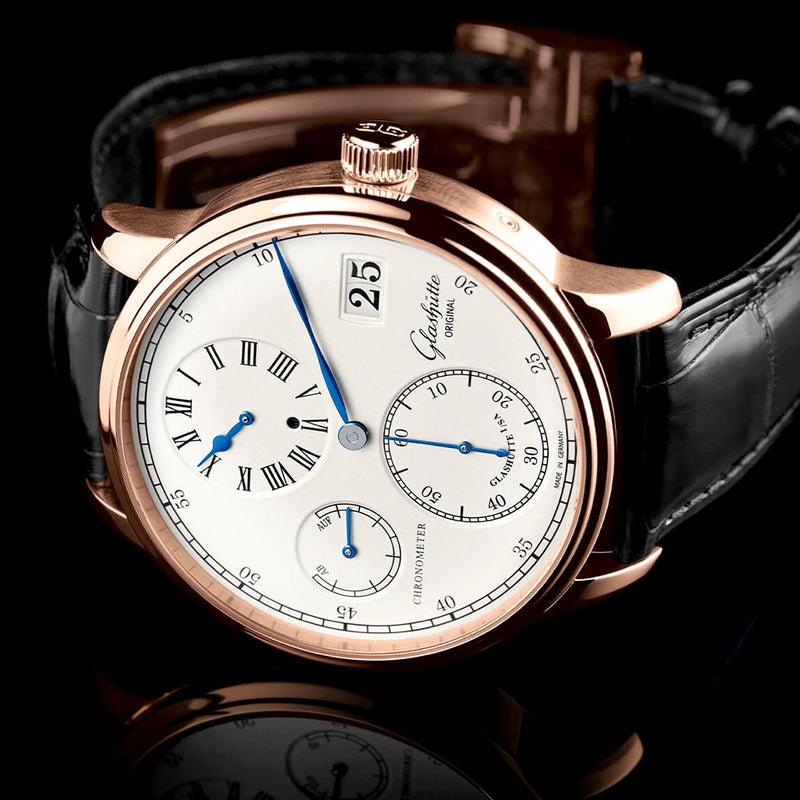 Senator Chronometer Regulator 42mm 18ct Rose Gold Mens Watch