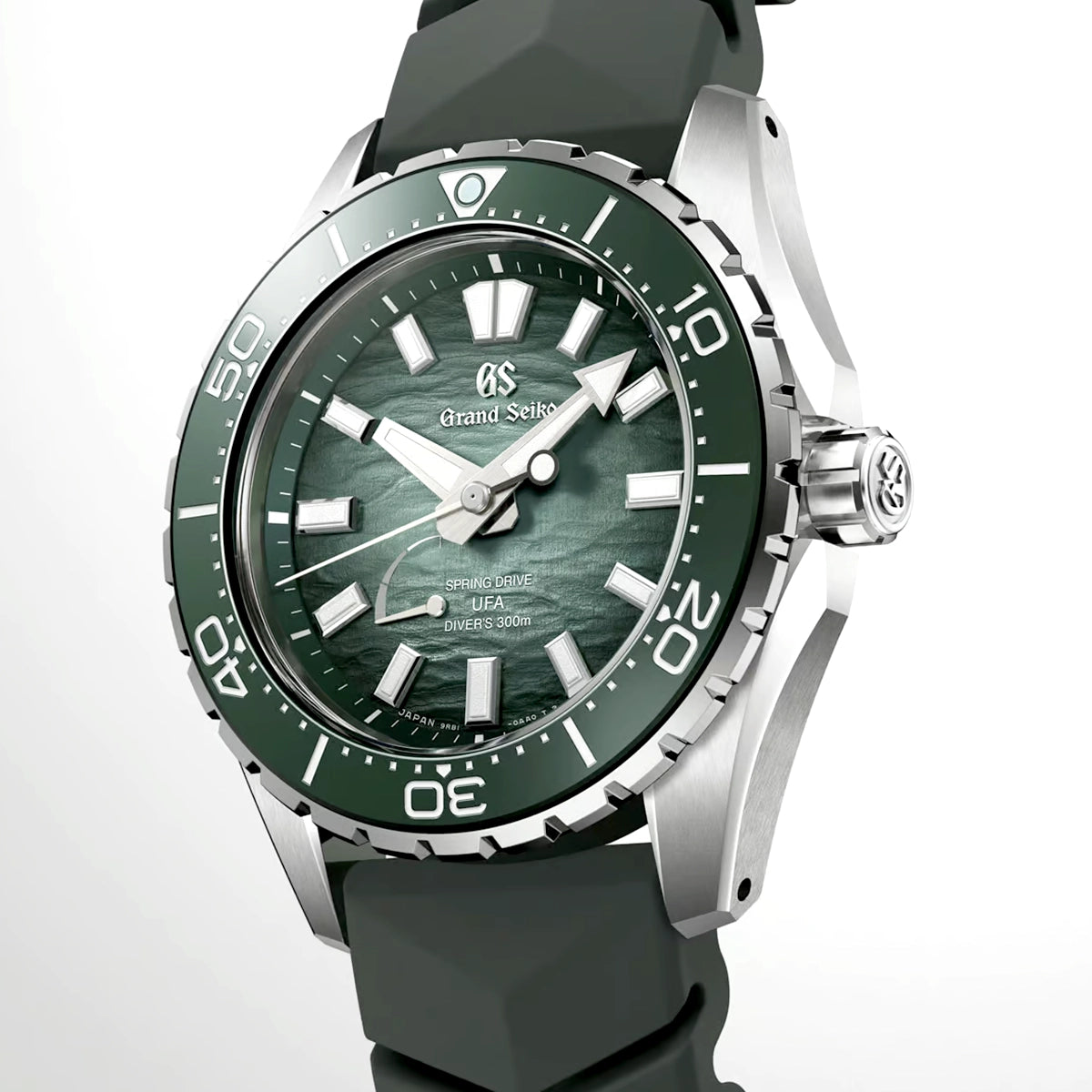 Evolution 9 'Ushio' 300 Green Dial Bracelet Spring Drive UFA Watch