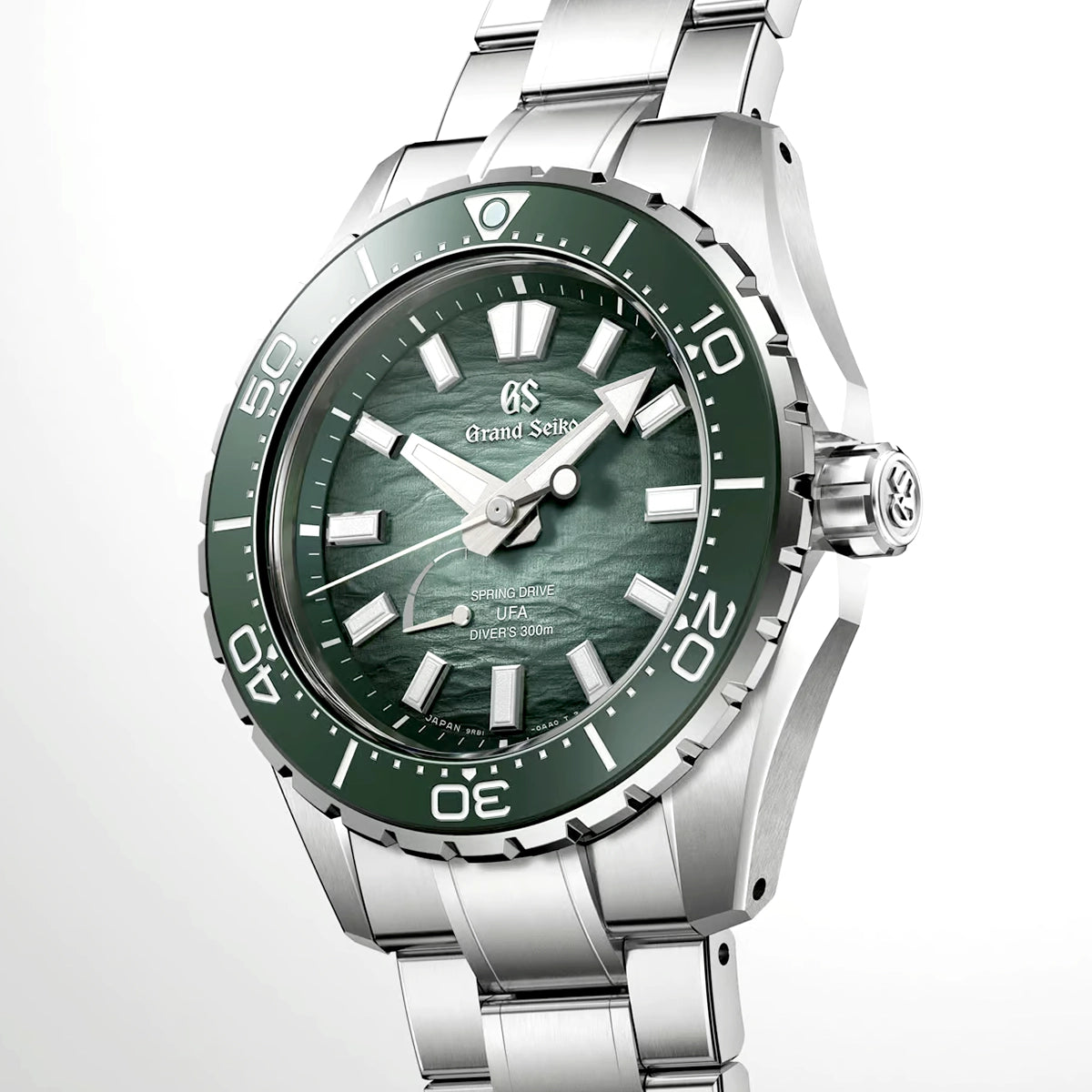 Evolution 9 'Ushio' 300 Green Dial Bracelet Spring Drive UFA Watch