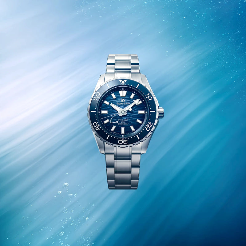 Evolution 9 'Ushio' 300 Blue Dial Bracelet Spring Drive UFA Watch