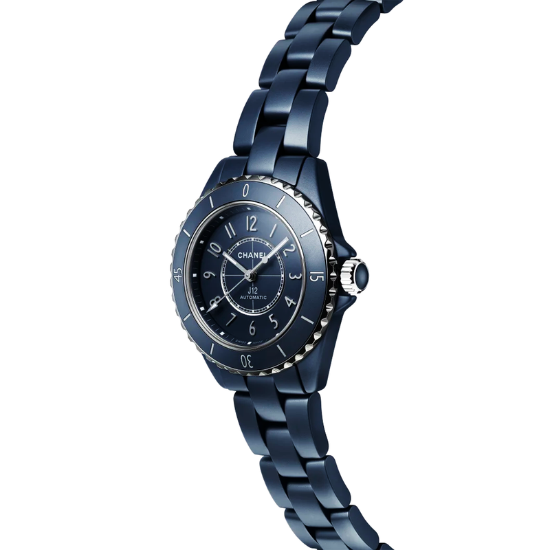 J12 33mm Blue Ceramic Automatic Bracelet Watch