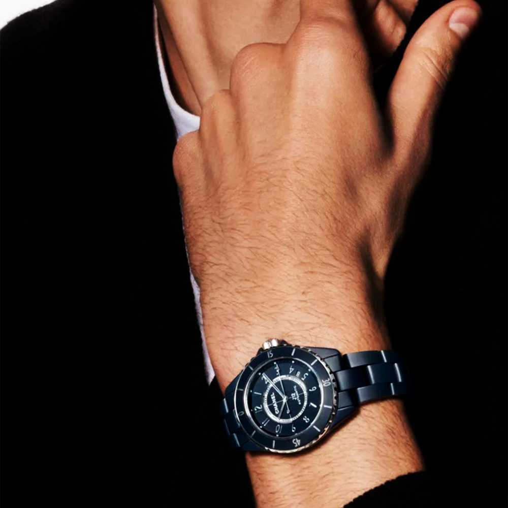 J12 38mm Blue Ceramic Automatic Bracelet Watch