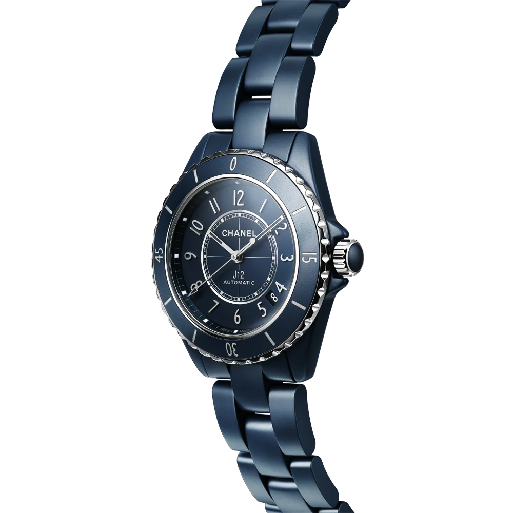 J12 38mm Blue Ceramic Automatic Bracelet Watch