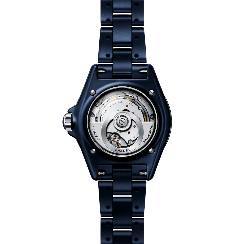 J12 38mm Blue Ceramic Automatic Bracelet Watch