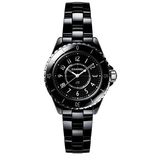 CHANEL J12 33mm Black Ceramic Ladies Bracelet Watch - Berry's Jewellers