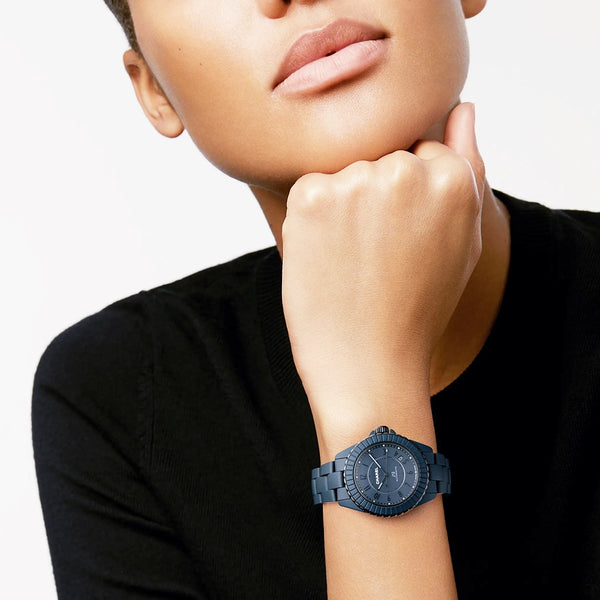 CHANEL J12 BLEU 38mm Ceramic Blue Dial Automatic Bracelet Watch - Berry's Jewellers