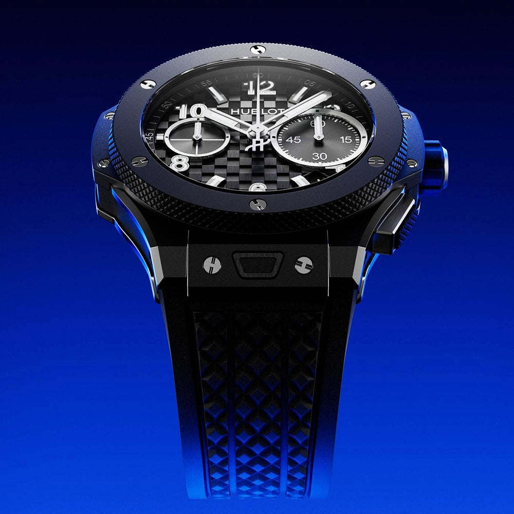 Hublot Big Bang Original 43mm Black Magic Carbon Effect Dial Mens Watch - Berry's Jewellers