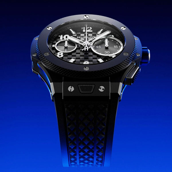 Hublot Big Bang Original 43mm Black Magic Carbon Effect Dial Mens Watch - Berry's Jewellers