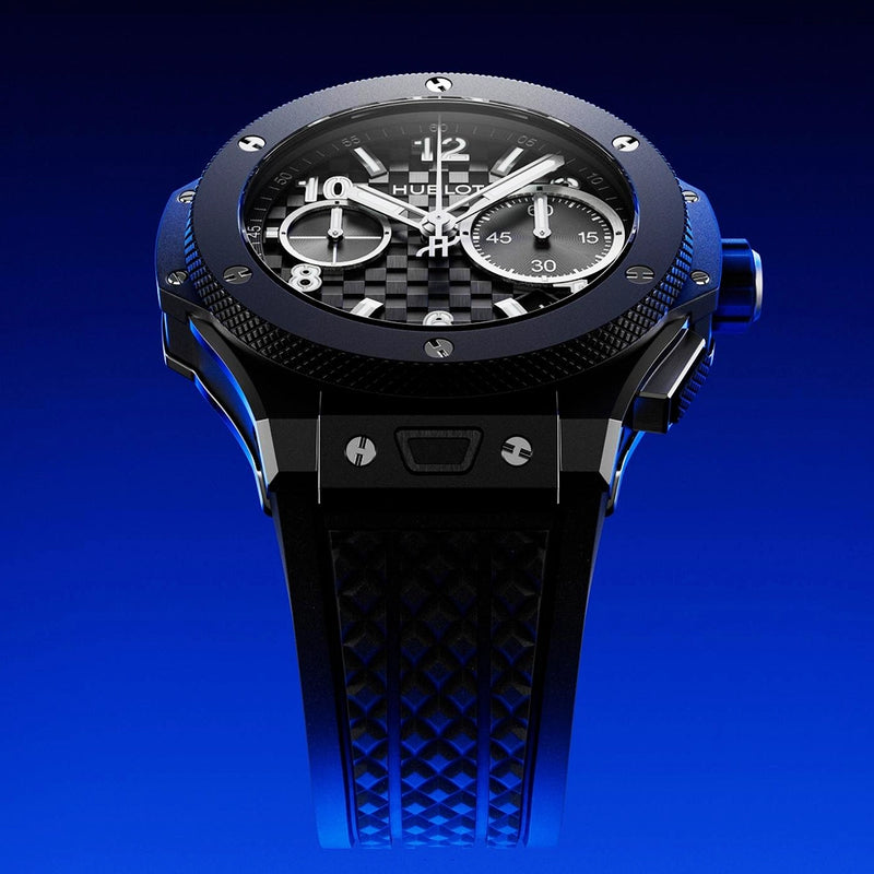 Hublot Big Bang Original 43mm Black Magic Carbon Effect Dial Mens Watch - Berry's Jewellers