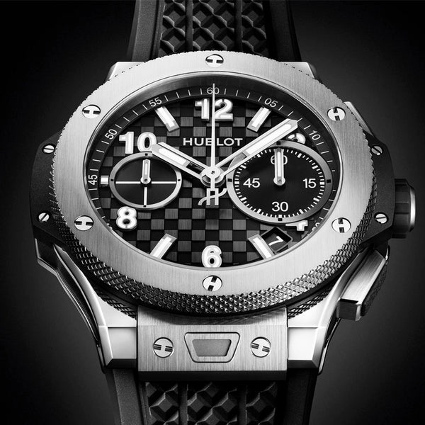 Hublot Big Bang Original 43mm Titanium Carbon Effect Dial Mens Watch - Berry's Jewellers