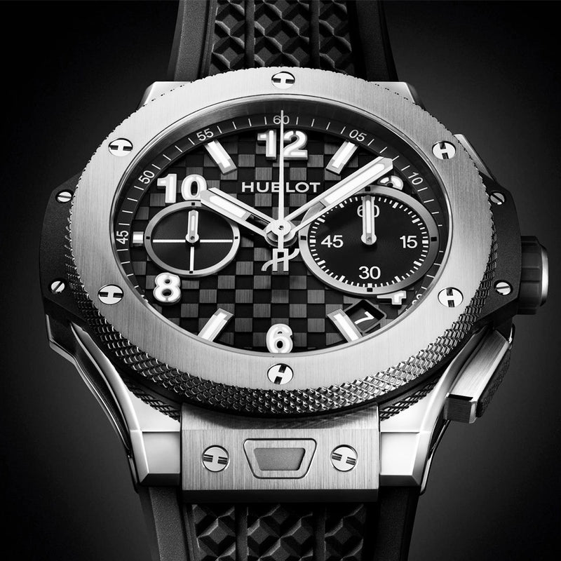 Hublot Big Bang Original 43mm Titanium Carbon Effect Dial Mens Watch - Berry's Jewellers