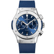Hublot Classic Fusion Chronograph Titanium 45mm Blue Dial Strap Watch - Berry's Jewellers