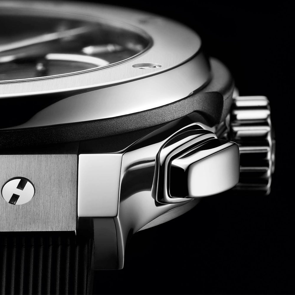Hublot Classic Fusion Chronograph Titanium 42mm Black Dial Strap Watch - Berry's Jewellers