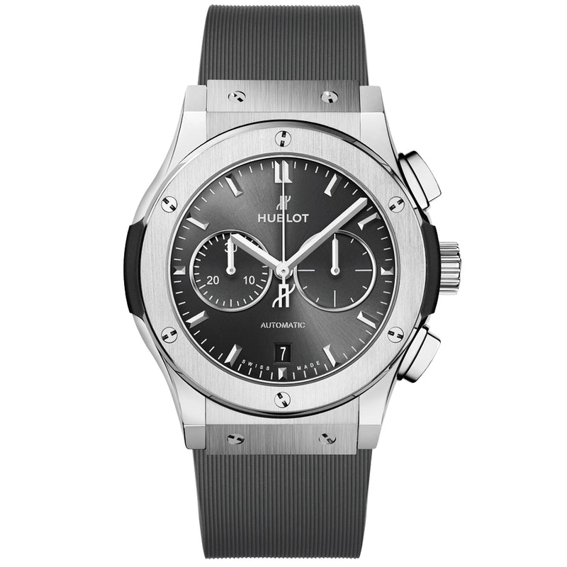 Classic Fusion Chronograph Titanium 42mm Racing Grey Dial Strap Watch