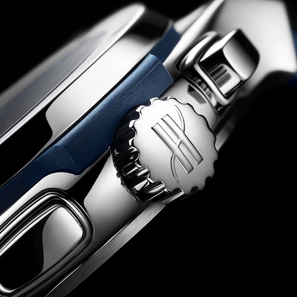 Hublot Classic Fusion Chronograph Titanium 42mm Blue Dial Strap Watch - Berry's Jewellers