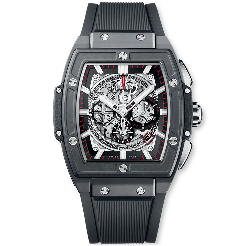Spirit of Big Bang 45mm Black Magic Skeleton Dial Mens Watch