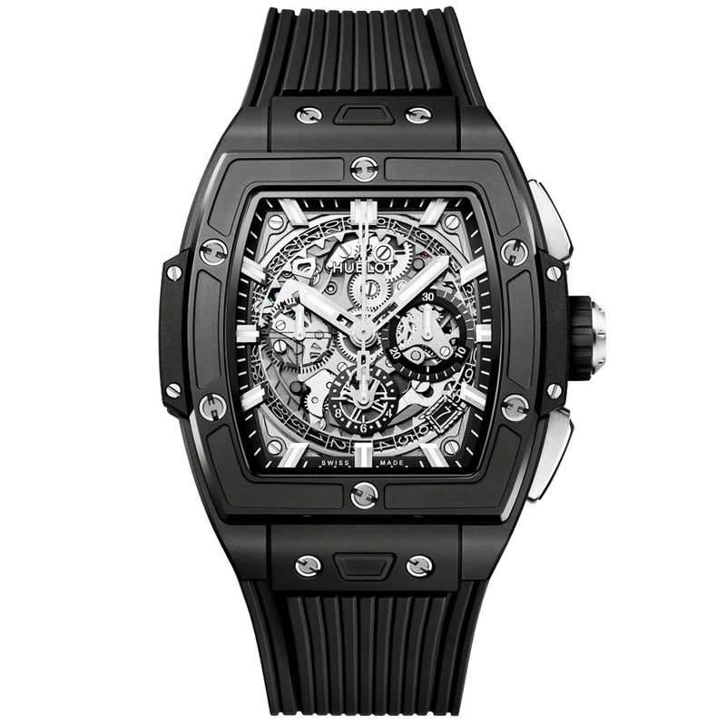 Hublot Spirit of Big Bang 42mm Black Magic Skeleton Dial Mens Watch - Berry's Jewellers