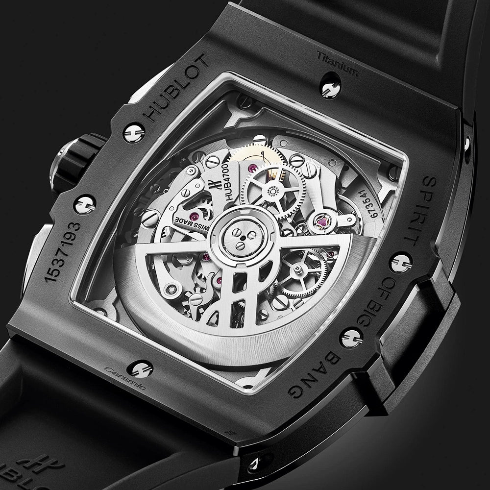 Hublot Spirit of Big Bang 42mm Black Magic Skeleton Dial Mens Watch - Berry's Jewellers