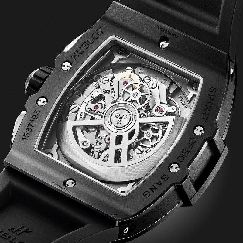 Hublot Spirit of Big Bang 42mm Black Magic Skeleton Dial Mens Watch - Berry's Jewellers