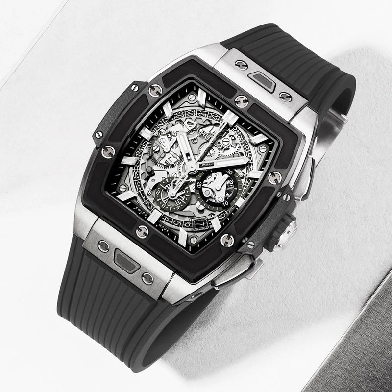 Hublot Spirit of Big Bang 42mm Titanium & Ceramic Skeleton Dial Mens Watch - Berry's Jewellers