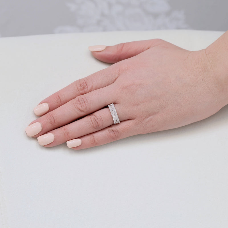 Berry's Platinum Radiant Cut Diamond Five Stone Eternity Ring - Berry's Jewellers