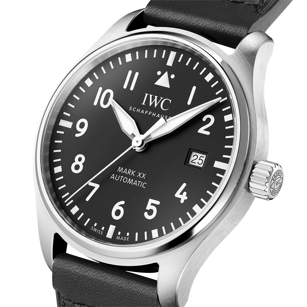 Pilot's Mark XX 40mm Black Dial Men's Automatic Strap Watch