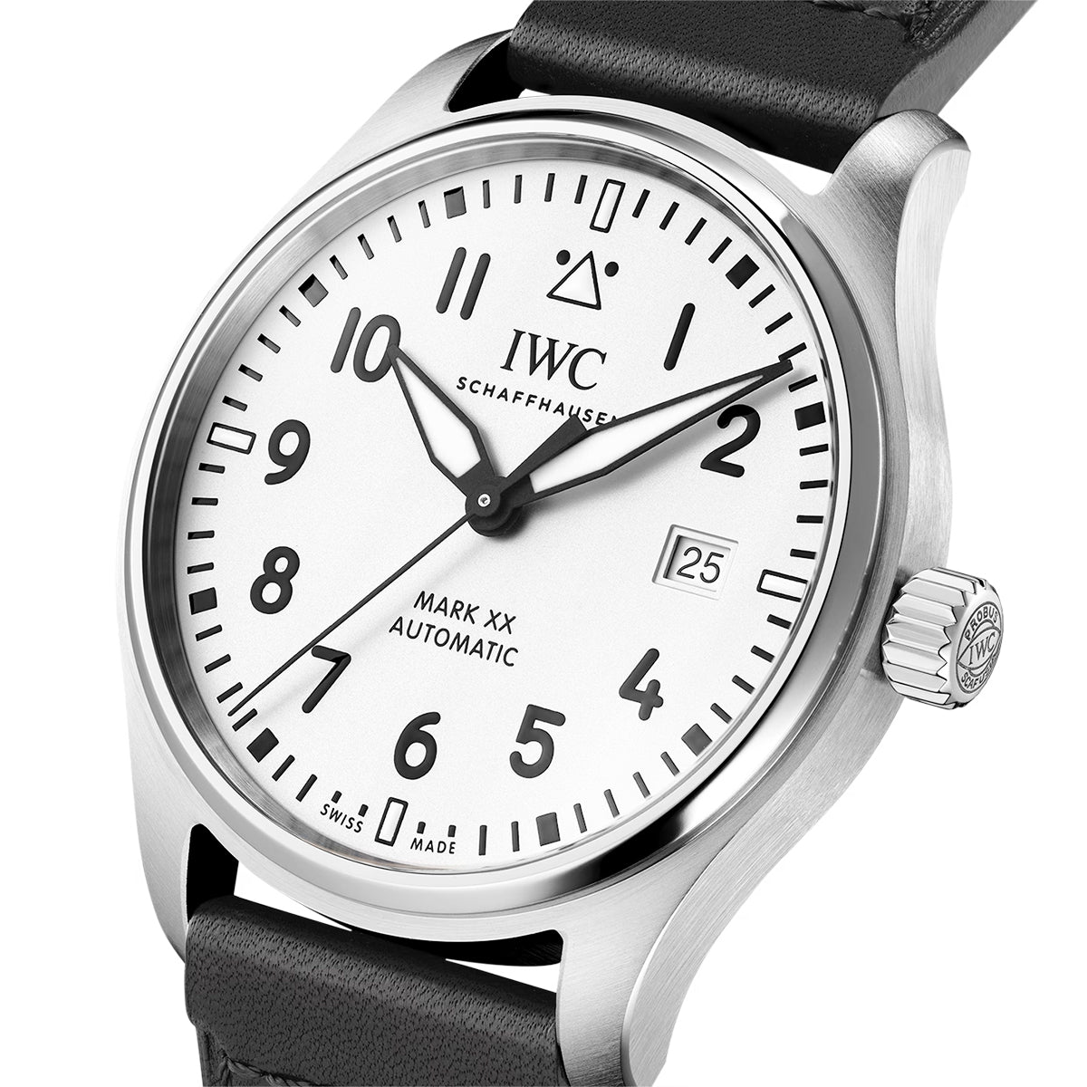 Pilot's Mark XX 40mm Silver Dial Automatic Leather Strap Watch