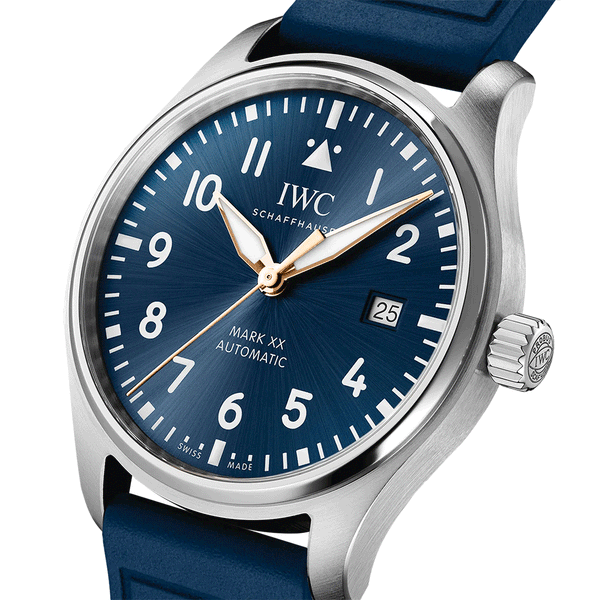 IWC Schaffhausen Pilot's Mark XX 40mm Le Petit Prince Automatic Rubber Strap Watch - Berry's Jewellers