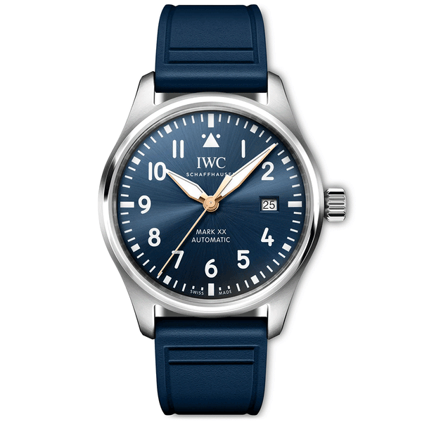 IWC Schaffhausen Pilot's Mark XX 40mm Le Petit Prince Automatic Rubber Strap Watch - Berry's Jewellers