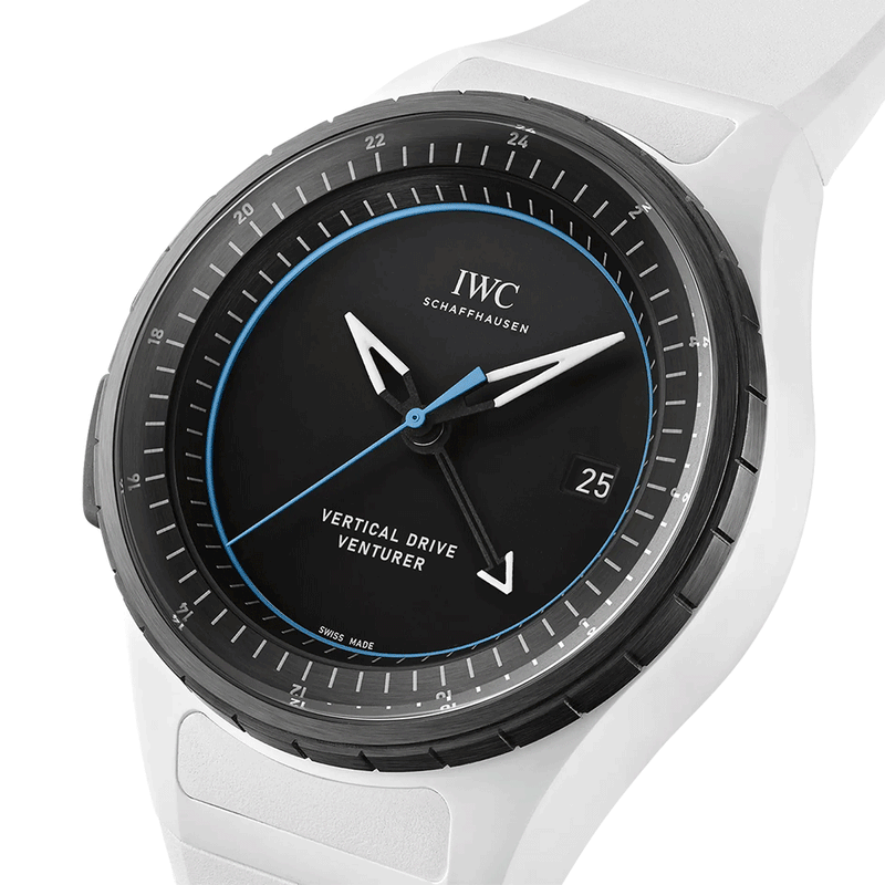 IWC Schaffhausen Pilot's Venturer Vertical Drive 44.4mm Ceramic Rubber Strap Watch - Berry's Jewellers