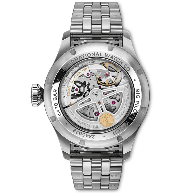 IWC Schaffhausen Big Pilot's 42mm Perpetual Calendar Le Petit Prince Automatic Bracelet Watch - Berry's Jewellers