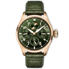 IWC Schaffhausen Big Pilot's 42mm Perpetual Calendar Gold & Green Mens Watch - Berry's Jewellers