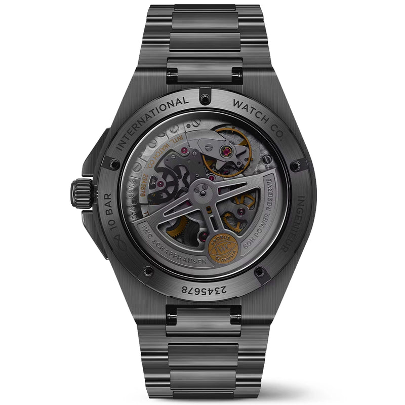 IWC Schaffhausen Ingenieur Automatic 42mm Black Ceramic Mens Bracelet Watch - Berry's Jewellers