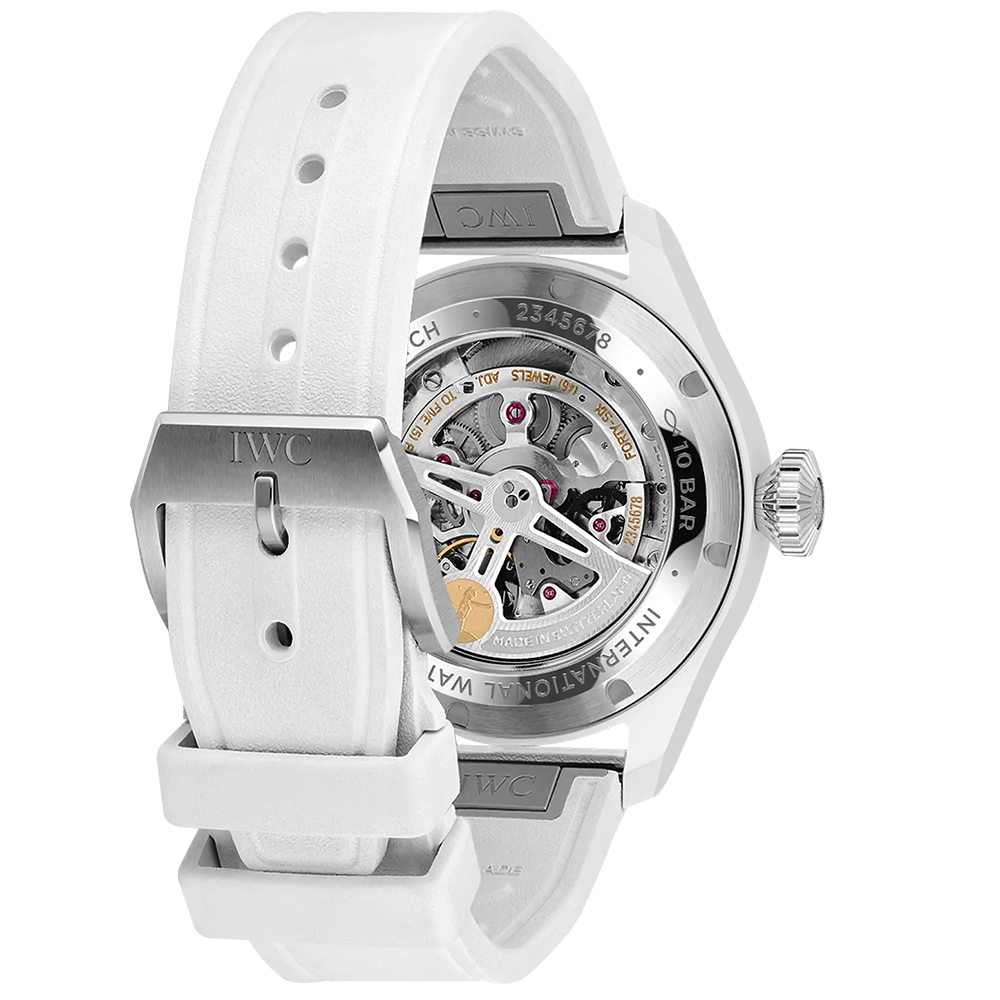 IWC Schaffhausen Big Pilot's Perpetual Calendar 43mm White Ceramic Automatic Watch - Berry's Jewellers