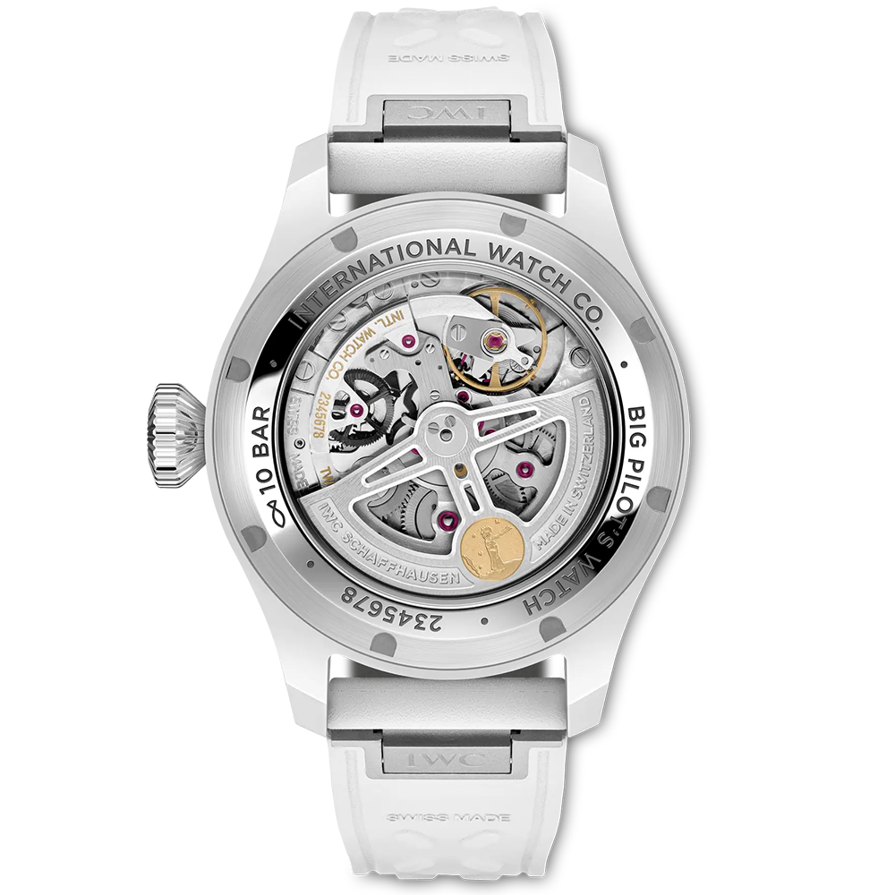 IWC Schaffhausen Big Pilot's Perpetual Calendar 43mm White Ceramic Automatic Watch - Berry's Jewellers