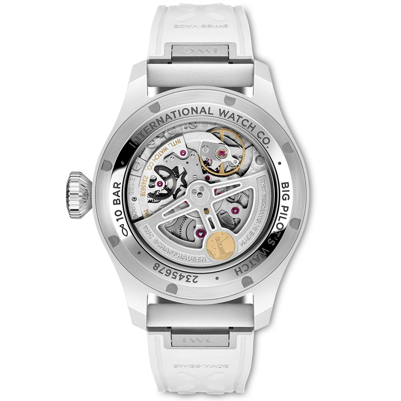 IWC Schaffhausen Big Pilot's Perpetual Calendar 43mm White Ceramic Automatic Watch - Berry's Jewellers